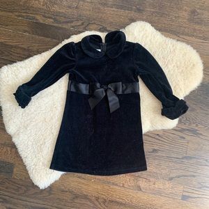 VINTAGE Velvet dressy holiday dress with bow -family photos, Christmas, etc